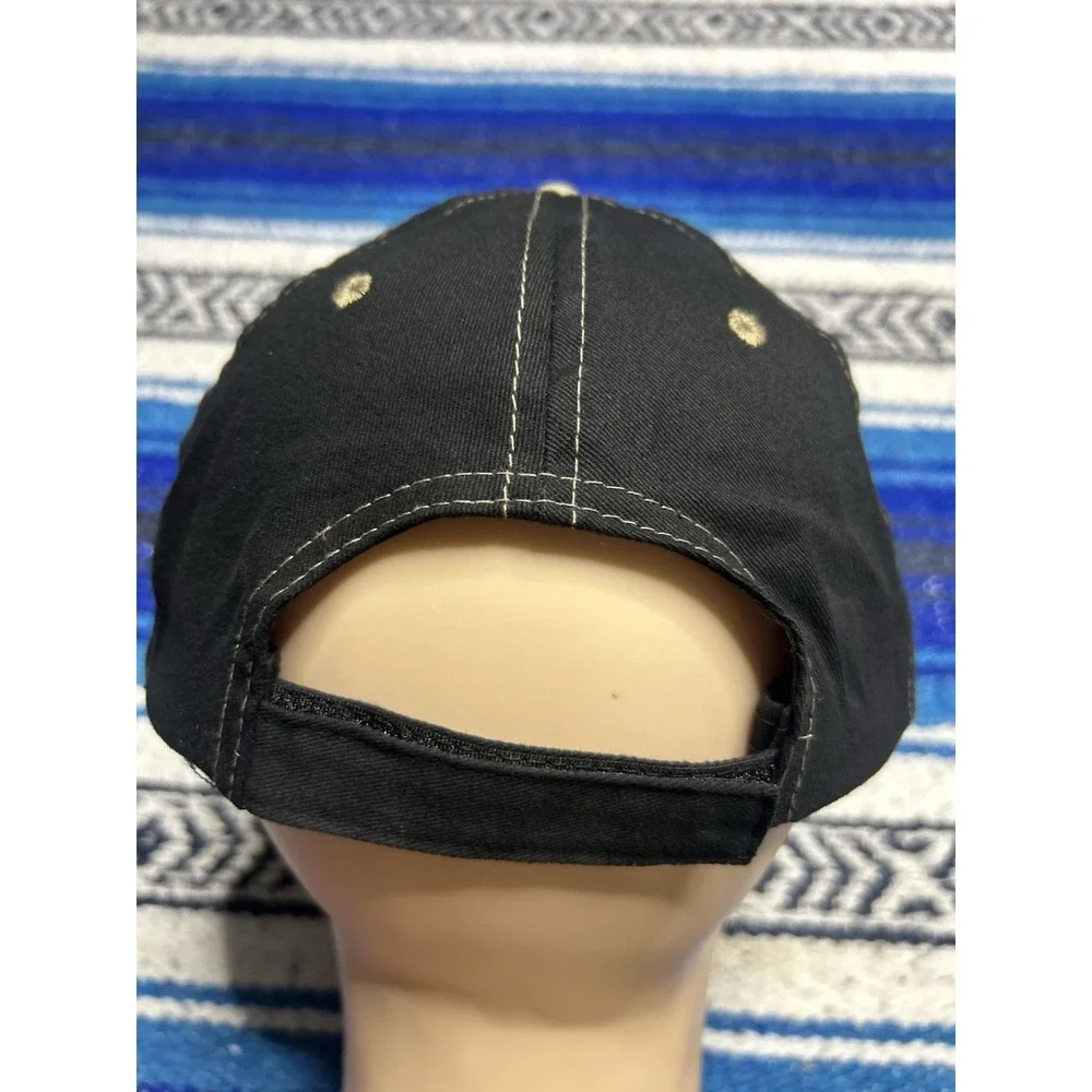 Vintage Chevrolet Hat Black Strapback Dealer Cars Cobras Cap Performance Vehicle